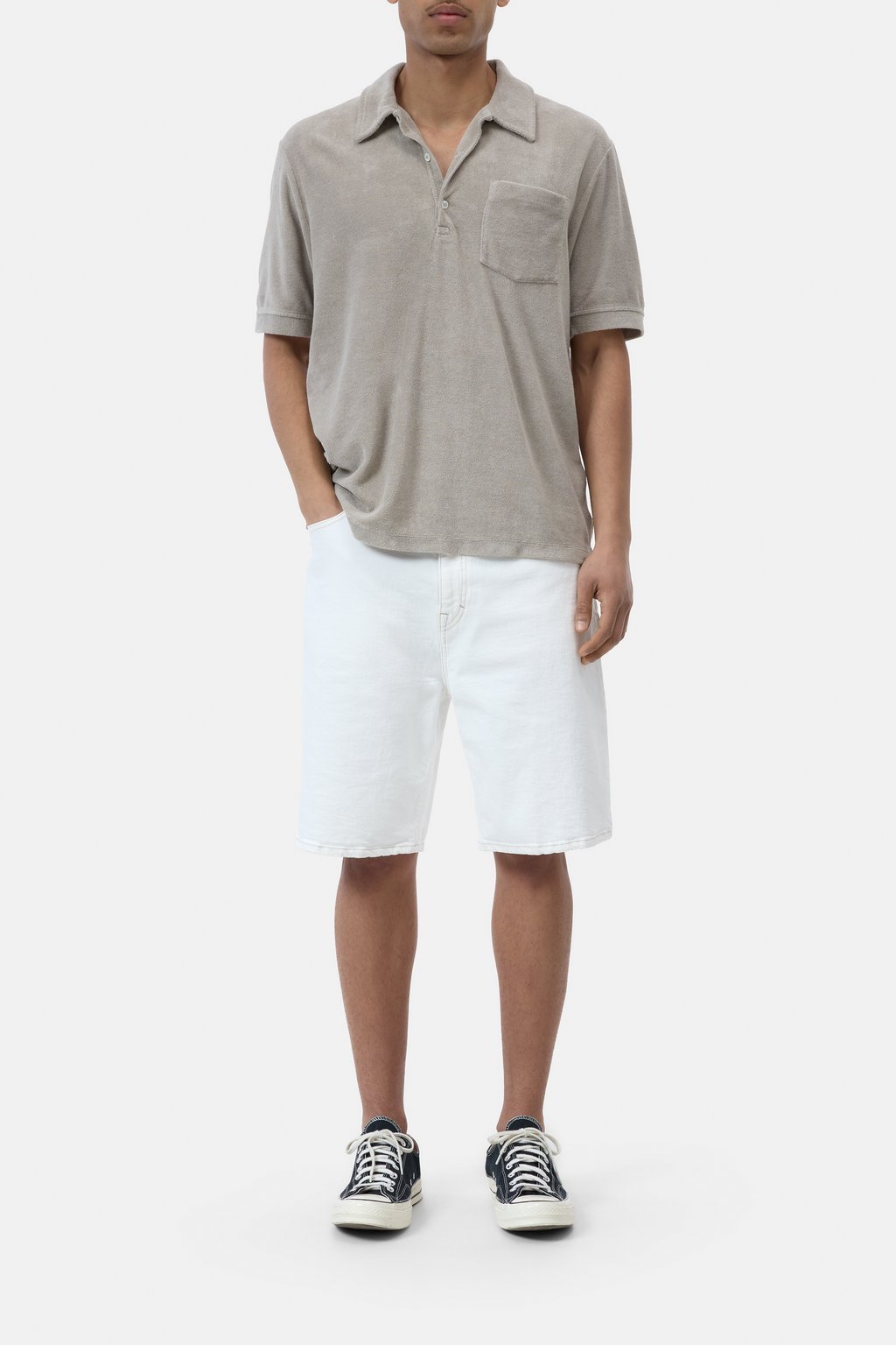 Frottee Shirt aus Baumwoll-Mix