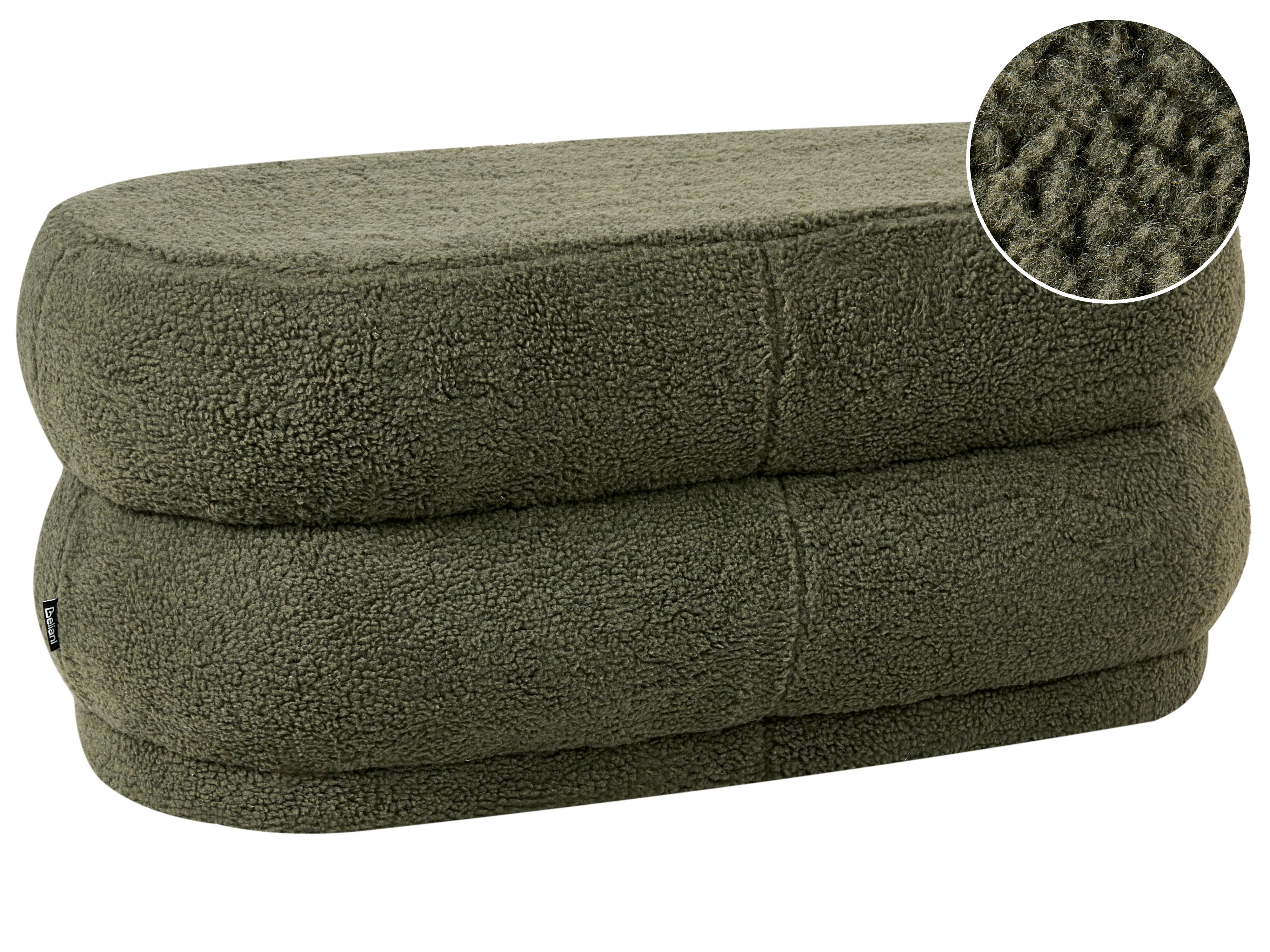 Upholstered Bench ELLENDALE Boucle Green