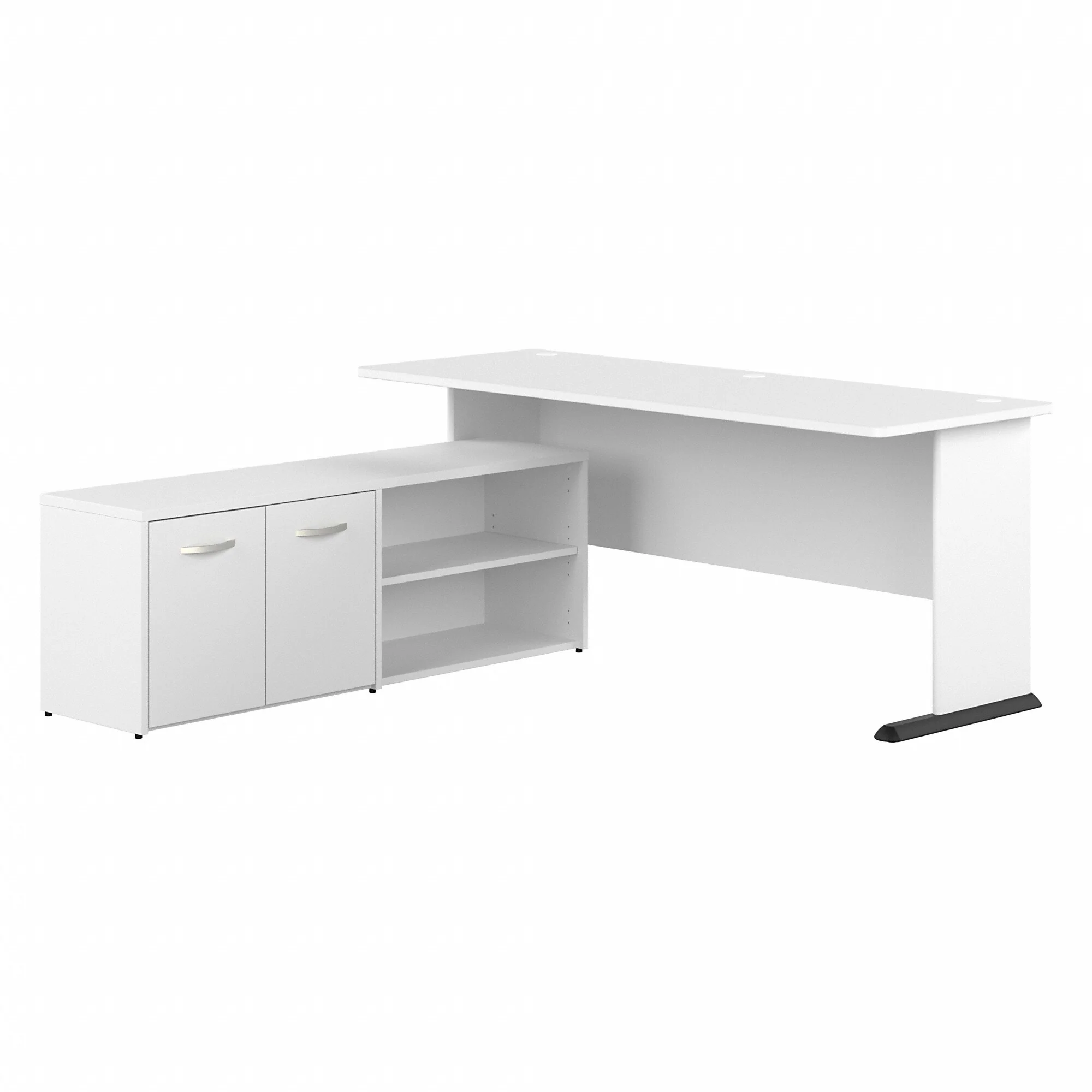 Studio A L Shaped Gaming Desk with Storage by Bush Business Furniture