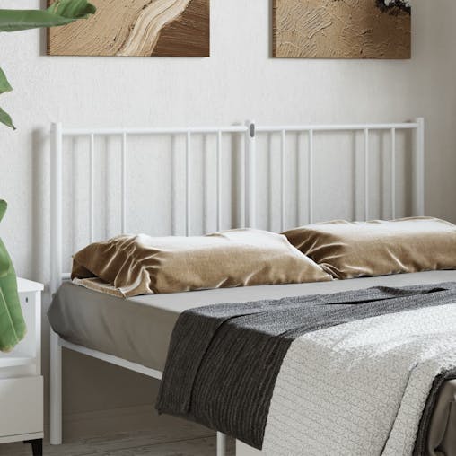 NNEVL Metal Headboard White 152 cm