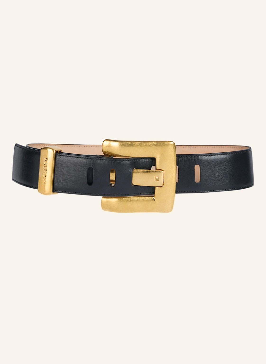 BALMAIN Anthem Gürtel aus Glattleder