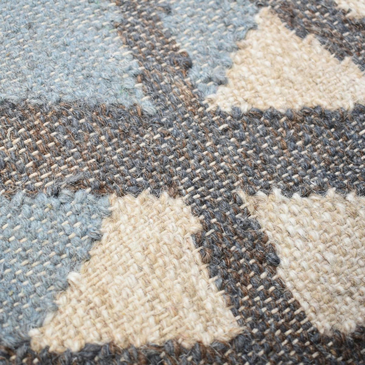 KL BLANBLEU - Tapis kilim bleu 200x290