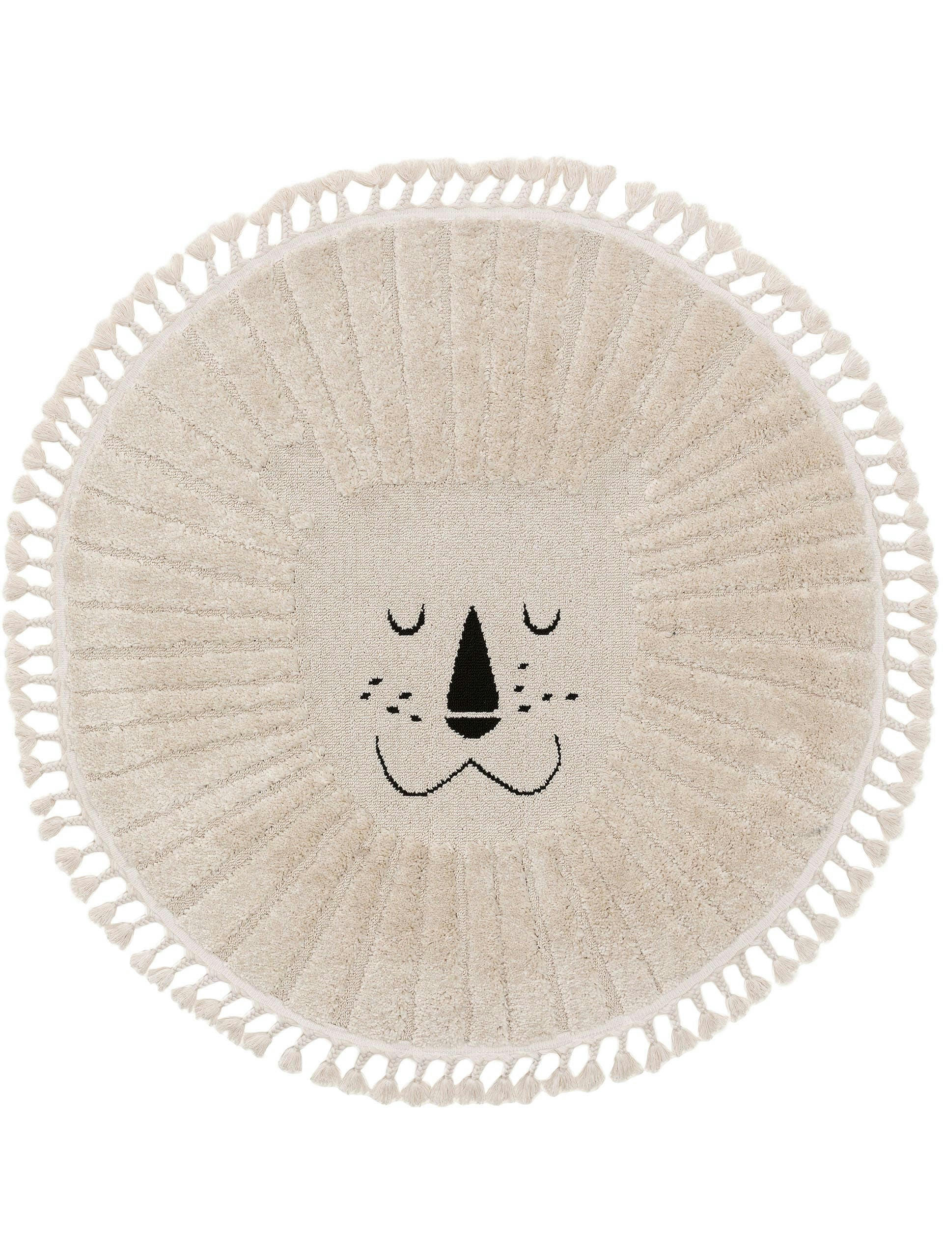 MOMO - Tapis enfant crème D 120 rond