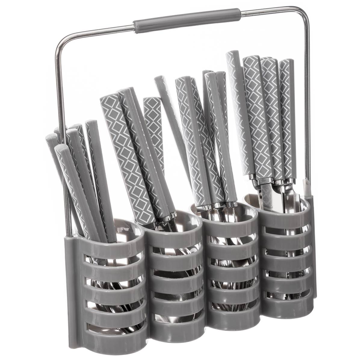 24-piece cutlery set "Geo" Taupe