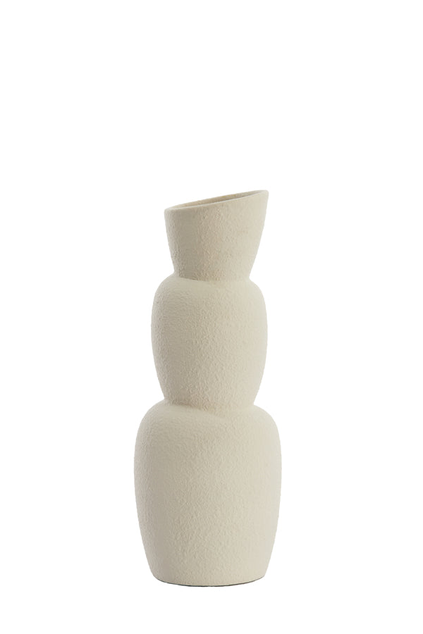 Light & Living vaas ARAM - Ø14.5x37.5cm - wit