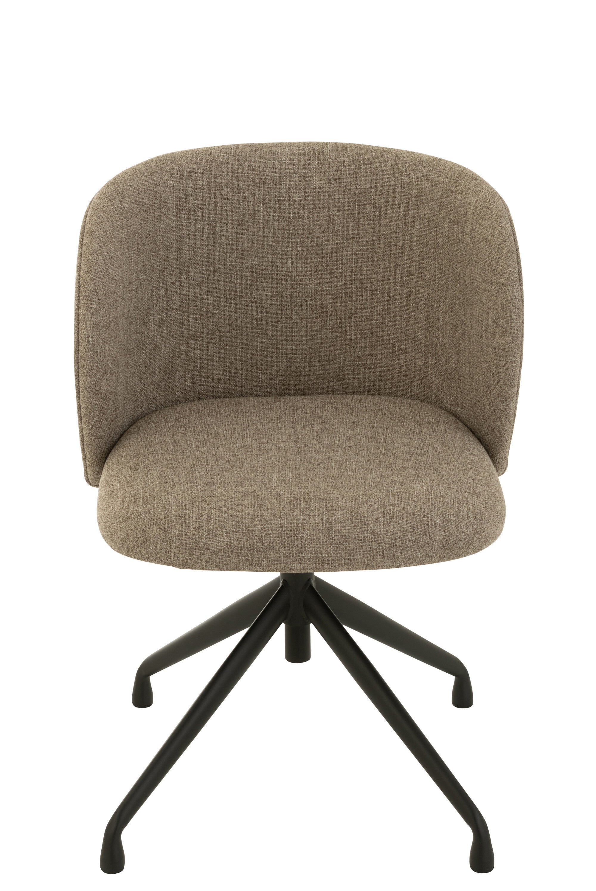 J-Line stoel Turn/Up/Down - linnen - donkerbruin/beige