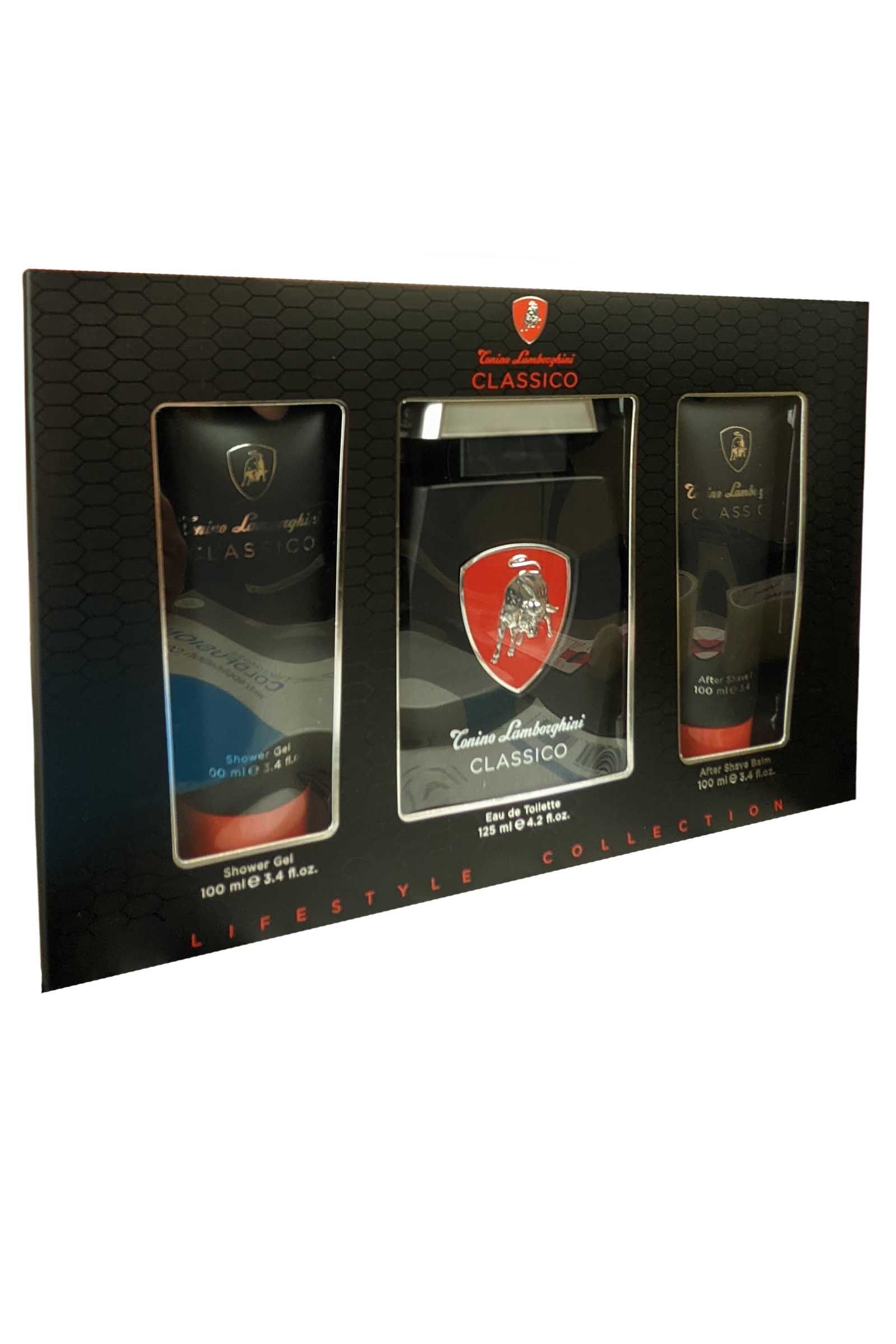 Lamborghini Tonino Classico Tonino Lamborghini Eau de Toilette Spray 125ml After Shave Balm 100ml, Shower Gel 100ml