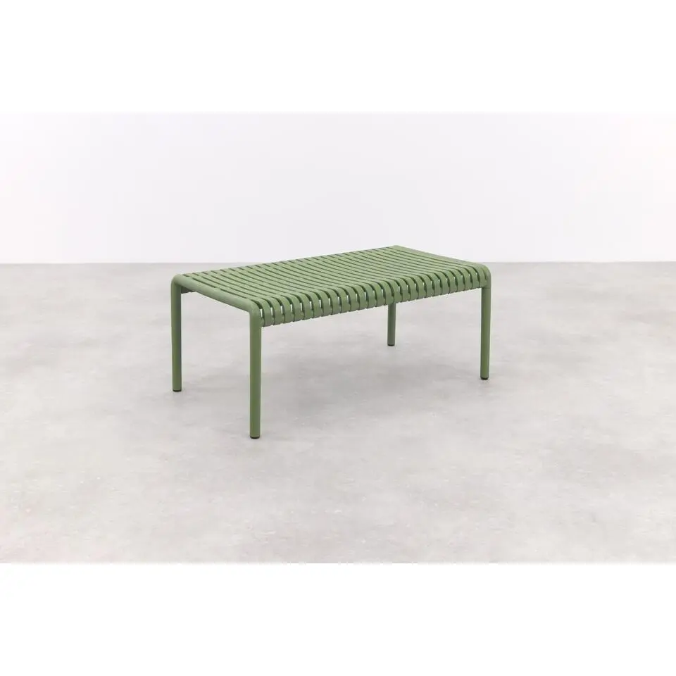Stripe loungetafel 95x55 cm. - Mosgroen - Weerbestendig