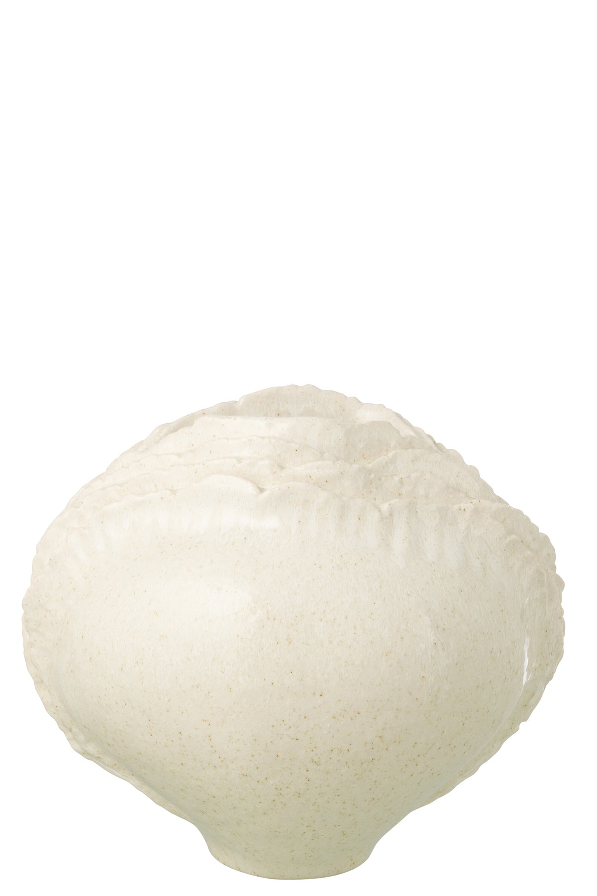 J-Line vaas - steengoed - wit - large