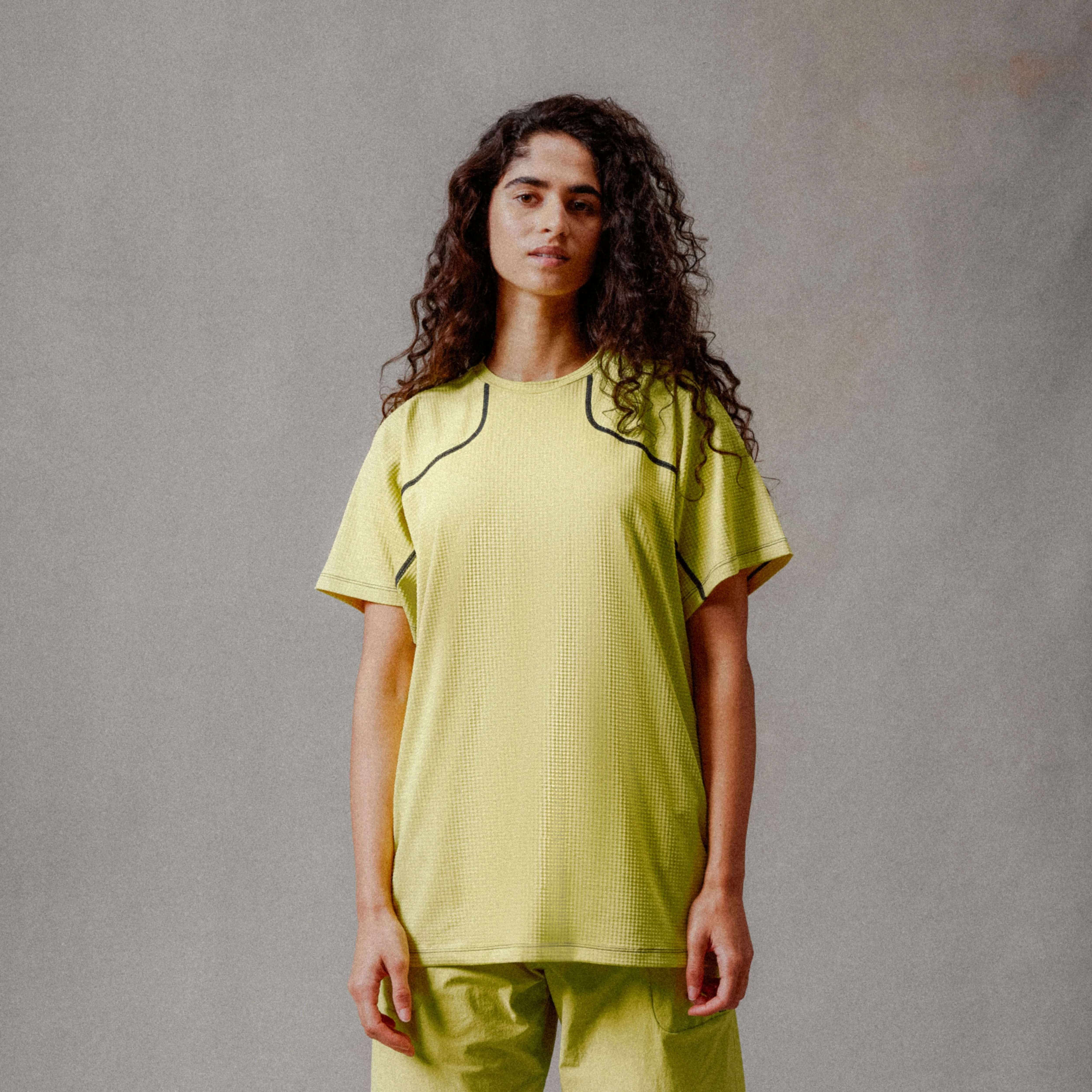 Unisex Corner S/S Tee - Celery