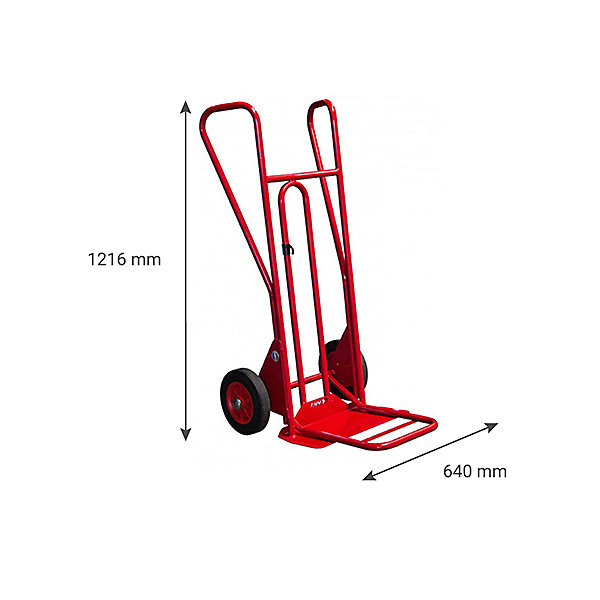 Diable bavette pliante et fixe 250kg - Roues increvables - 810212022
