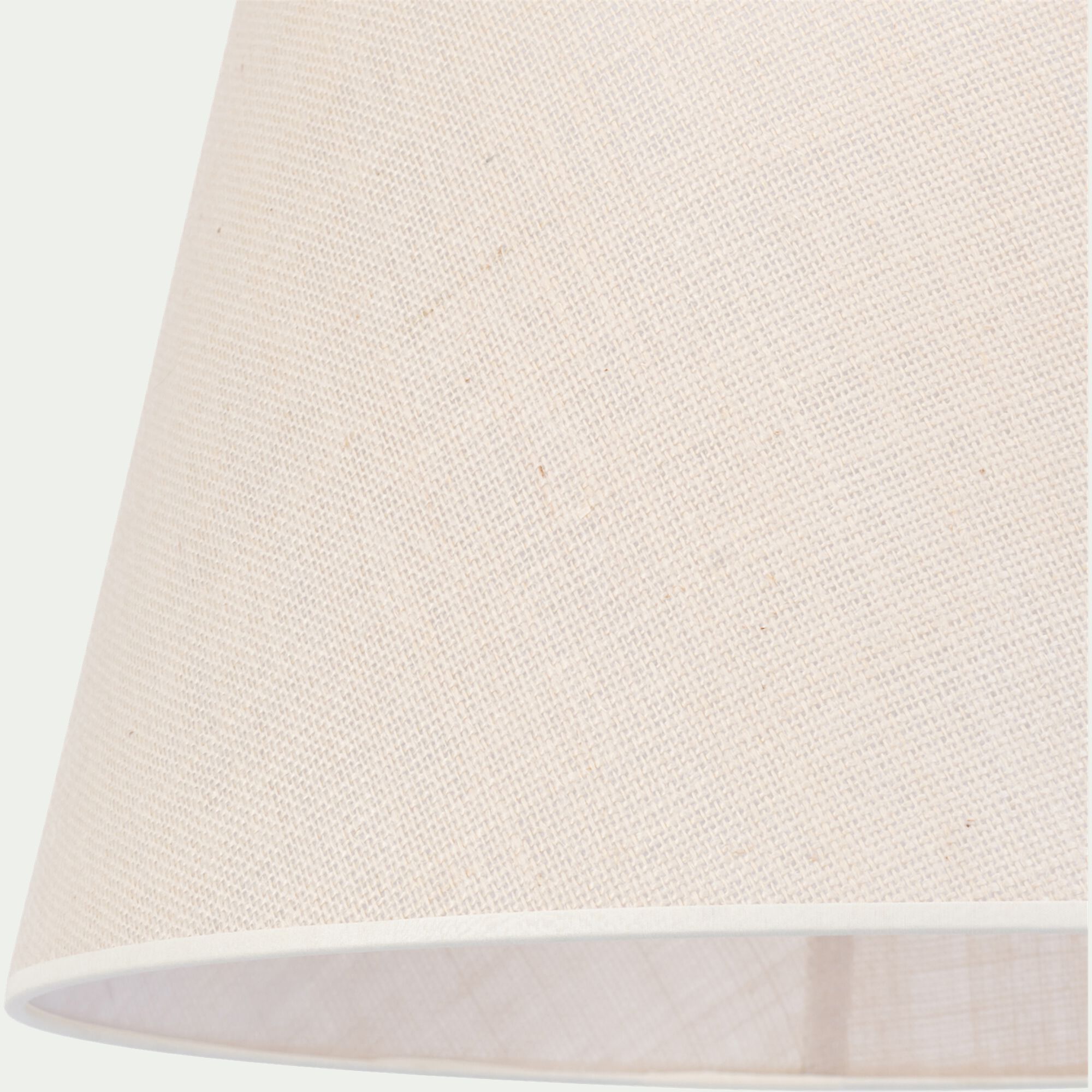 TRIX - Abat-jour tambour en jute D45cm - blanc écru