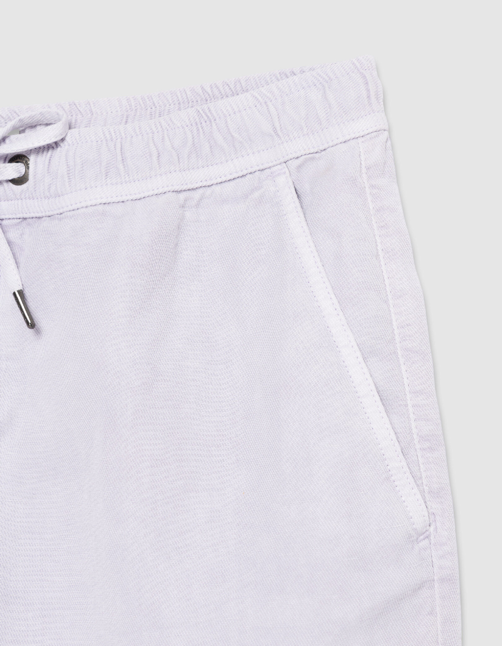 Bermuda beige Lyocell® et lin Homme