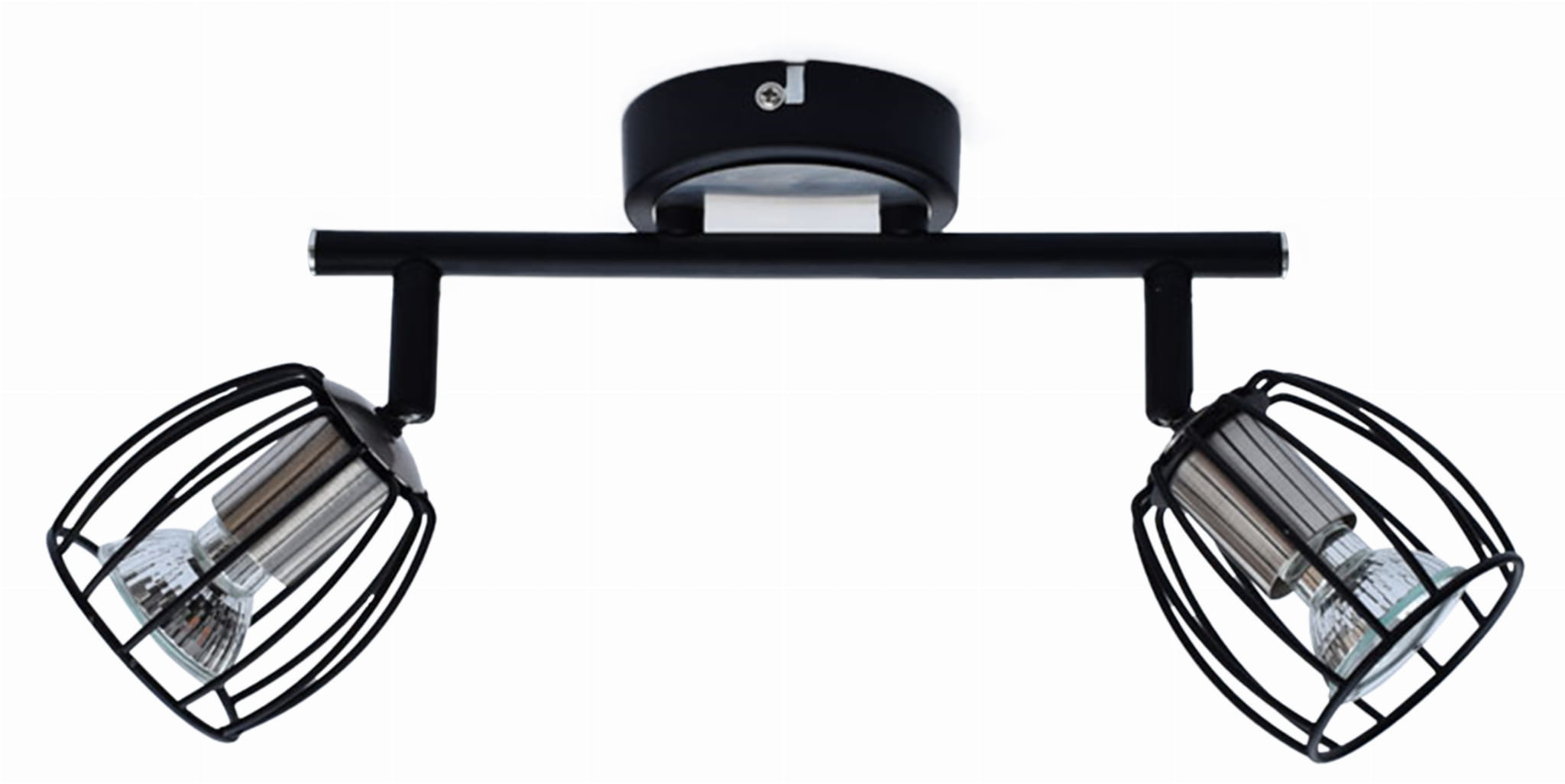 Reflektor sufitowy czarno-srebrny ZONK2xGU10x3W wym:17x32x9cm Candellux