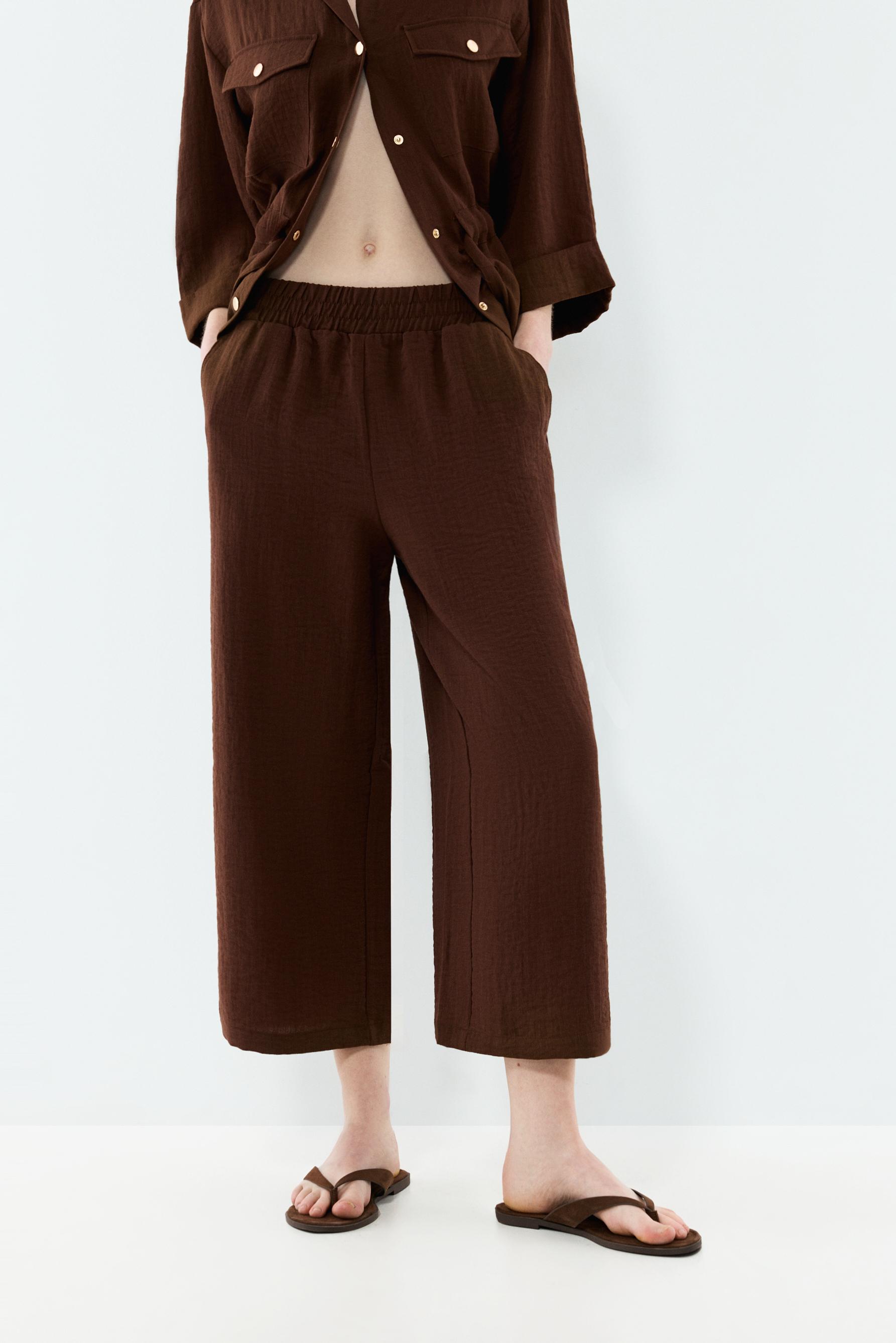 Pantalón culotte textura