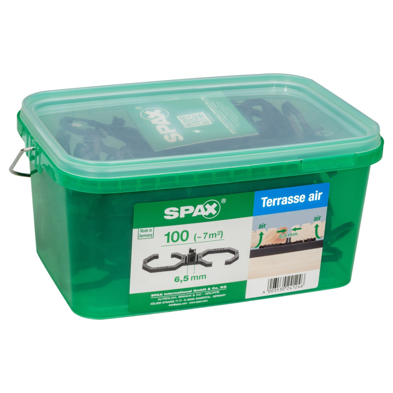 Rehausseur de terrasse Air 6,5 mm 100 pièces SPAX