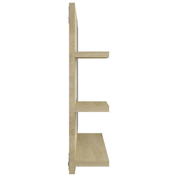 Miroir de salle de bain chêne beige Helloshop26