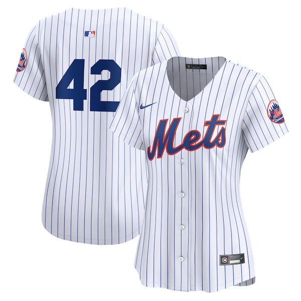 New York Mets Nike Women's 2024 Jackie Robinson Day Home Limited Jersey – White