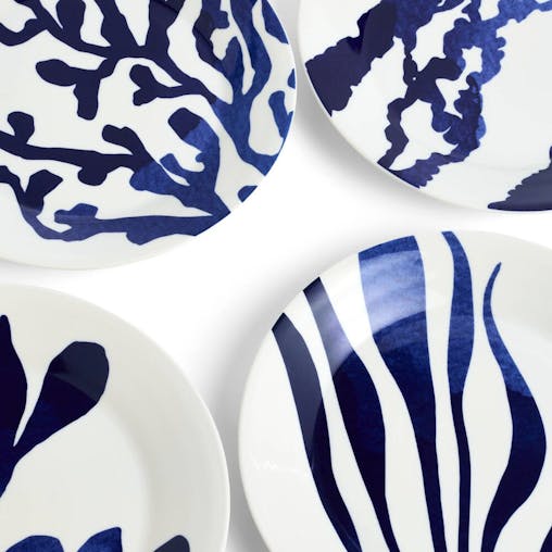 Royal Doulton Pacific 10th Anniversary 24cm Plate Set of 4 Plates - 4pc