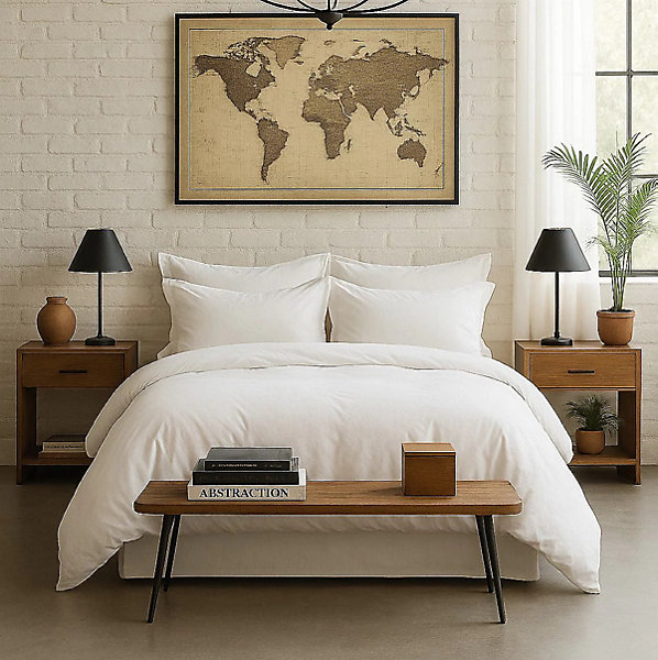 Housse de couette 220 x 240 cmblanc nuage
