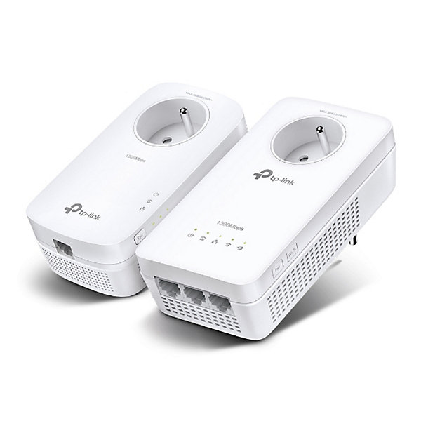 Kit de 2 adaptateurs Wifi CPL TP-Link AV1300 avec prise gigogne