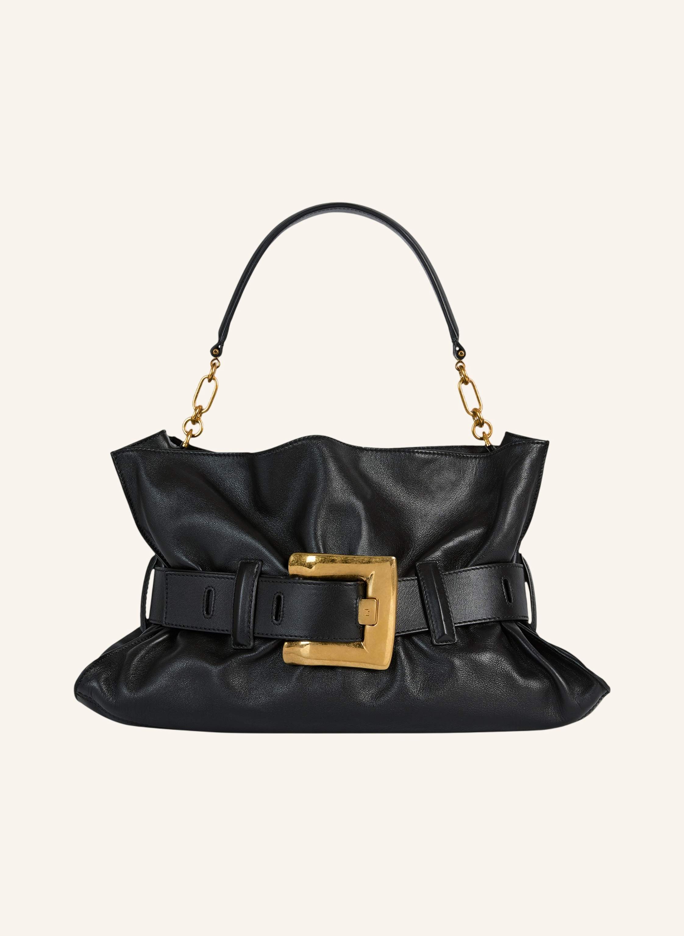 BALMAIN Mittelgroße Anthem Tasche aus Glattleder