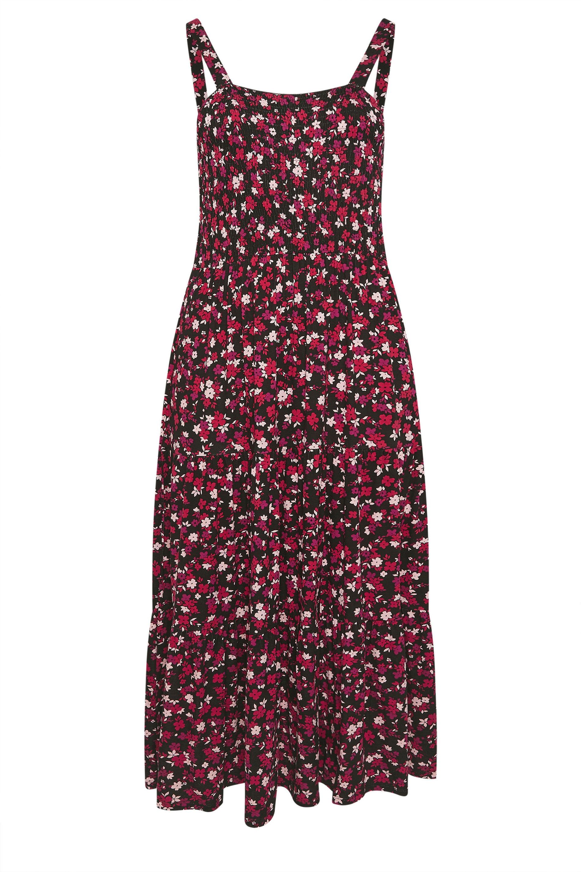Yours Floral Shirred Dress