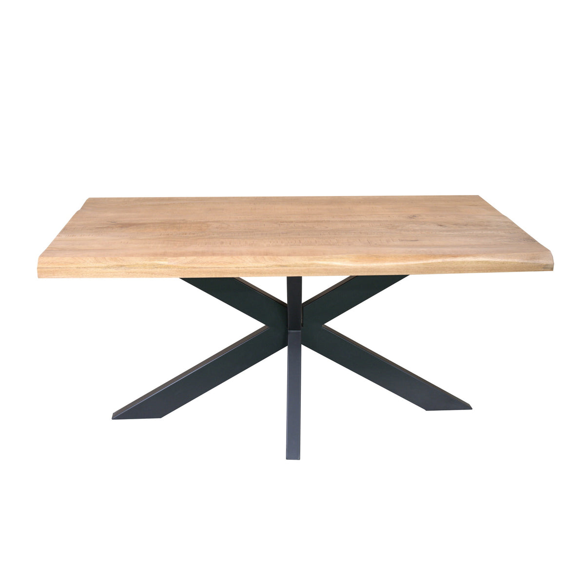 Starfurn Eettafel Dakota - Boomstam Naturel Hout - 160x90x76cm