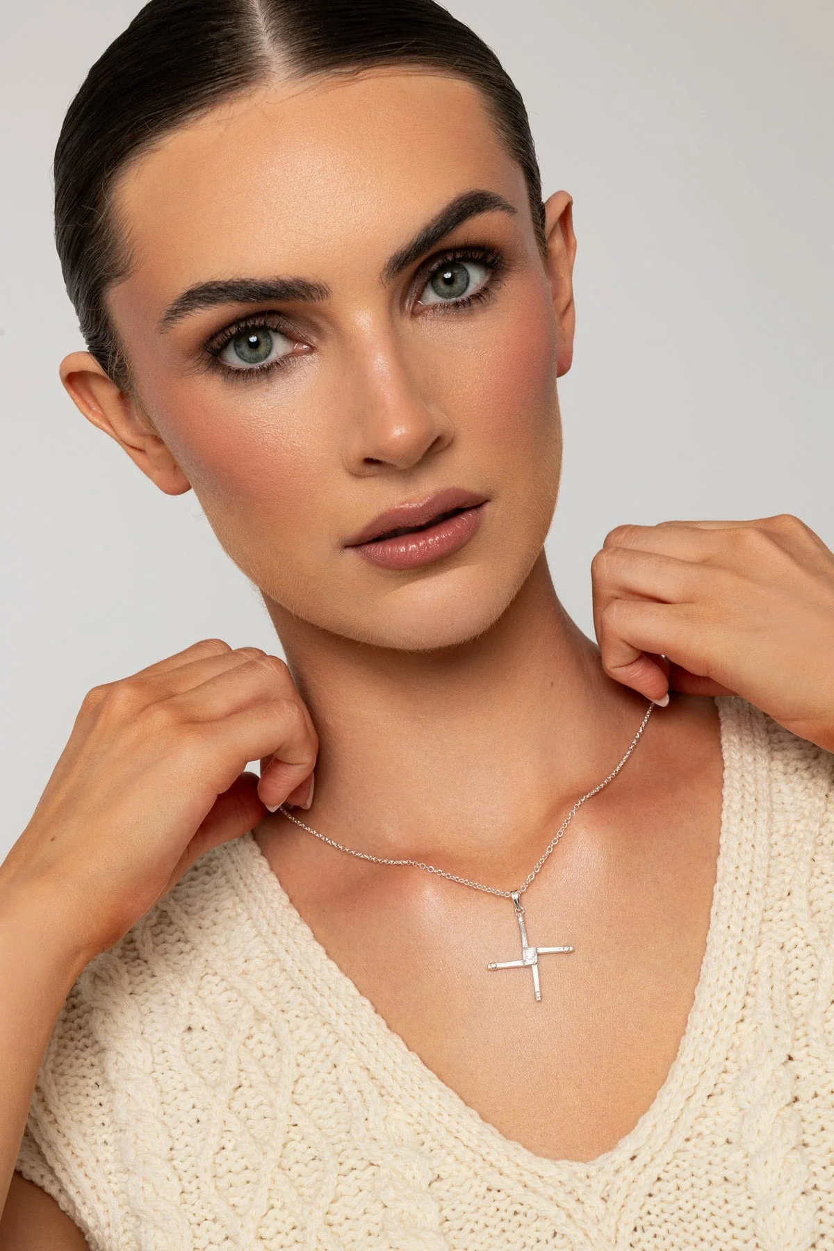 St. Brigids Cross in Silver