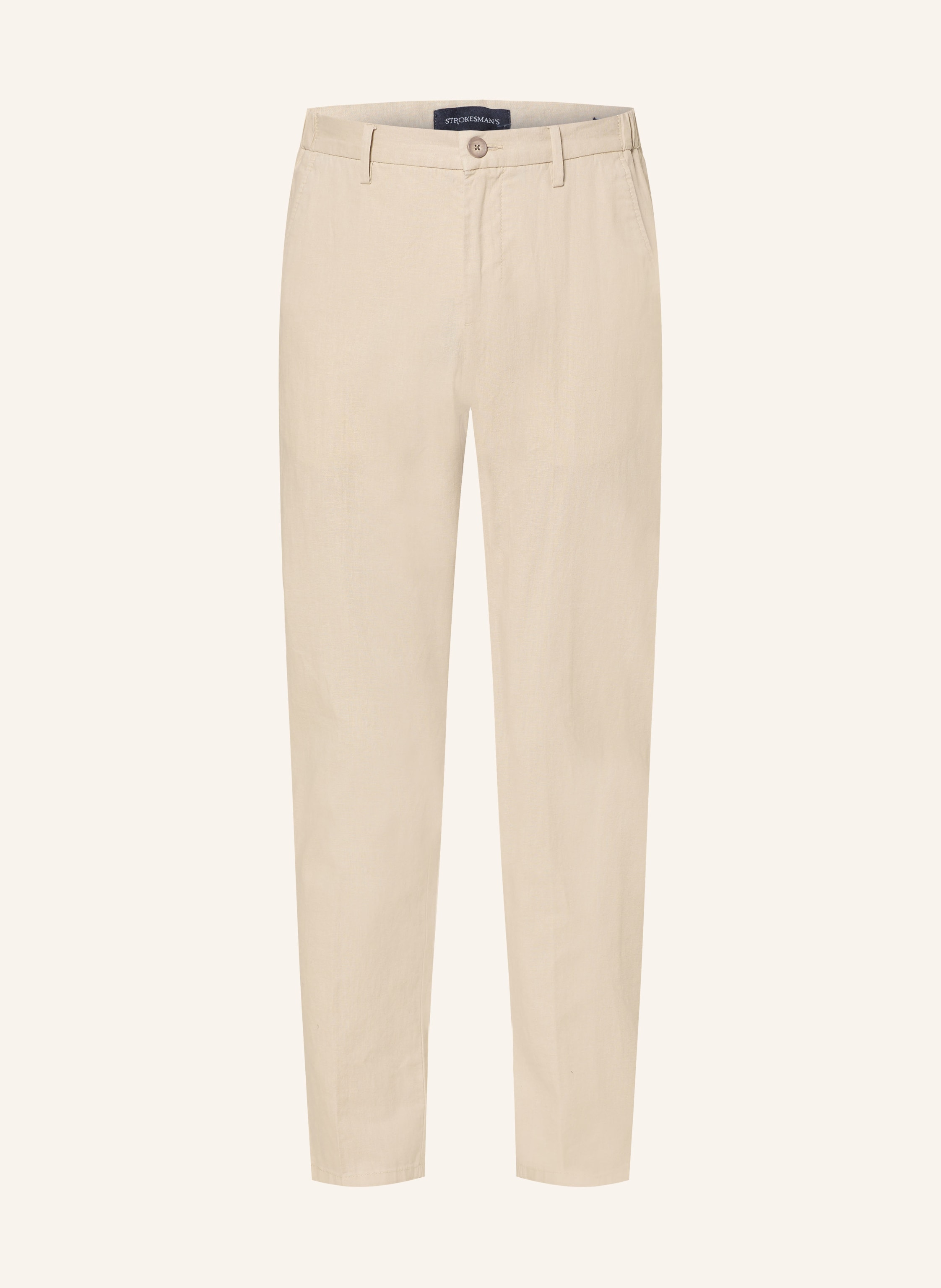 STROKESMAN'S Chino Regular Fit mit Leinen