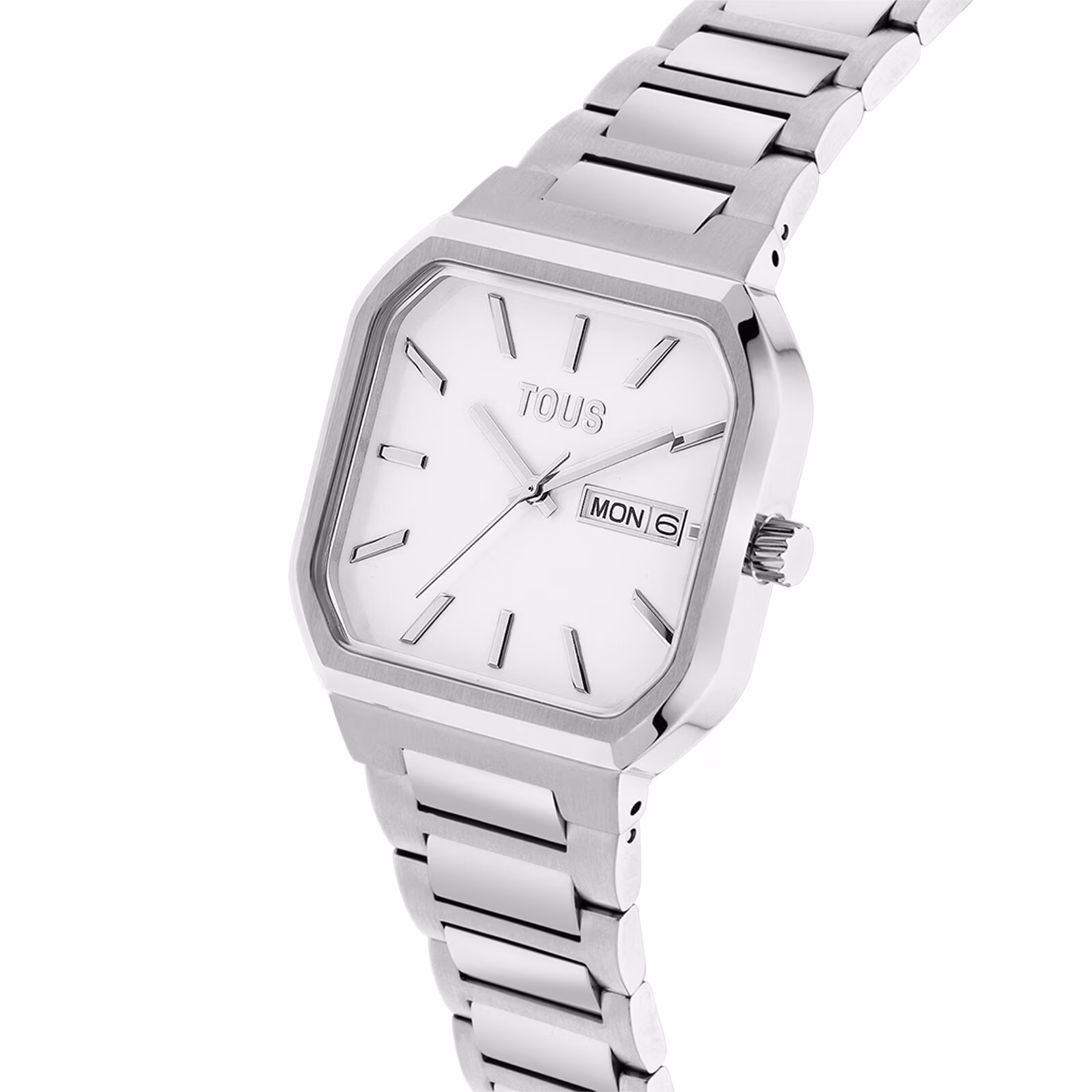 Reloj analógico con brazalete de aluminio Lit