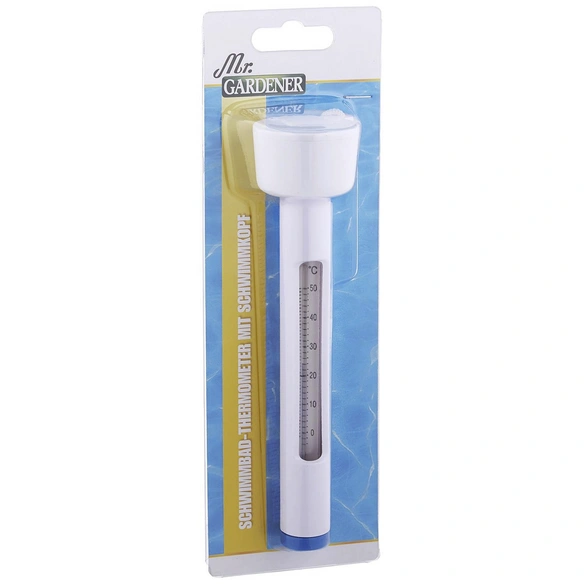 Schwimmbadthermometer, Kunststoff, weiß