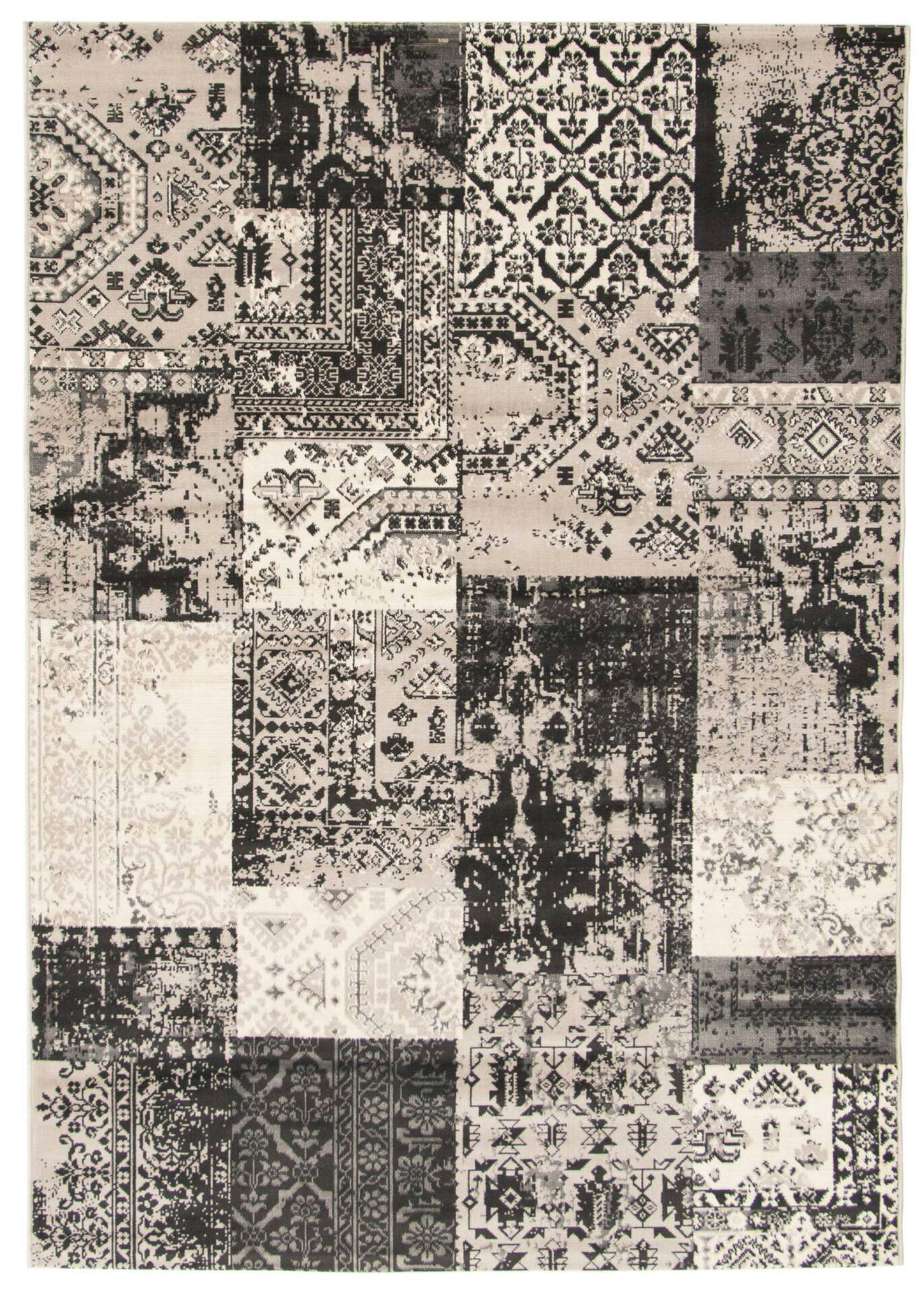 ECARPET Emira Indoor Area Rug, Grey, Assorted Sizes