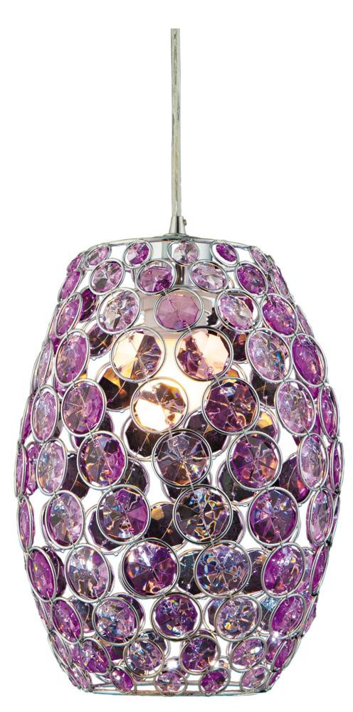 Lampa wisząca CORN 20 1x60w e27 fiolet   linka 85-10523