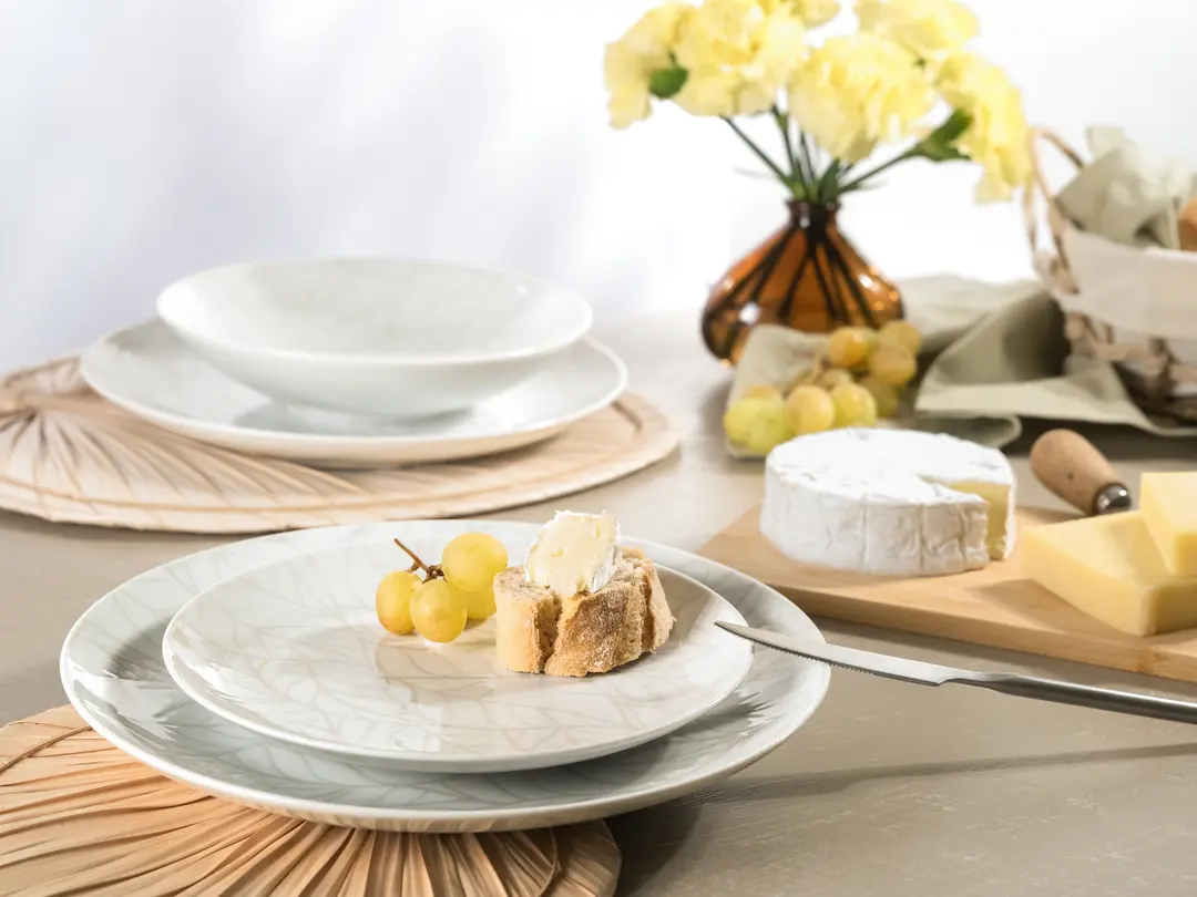 Geschirrset 12-teilig Home Blätter