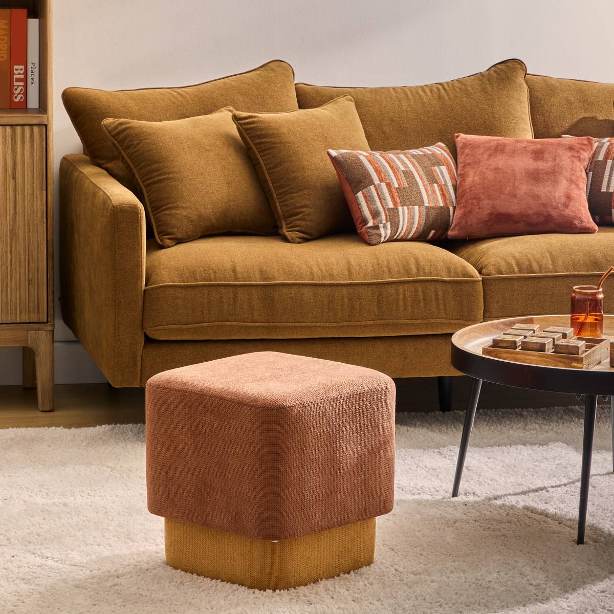 2-in-1 Pouf "Doki" Amber