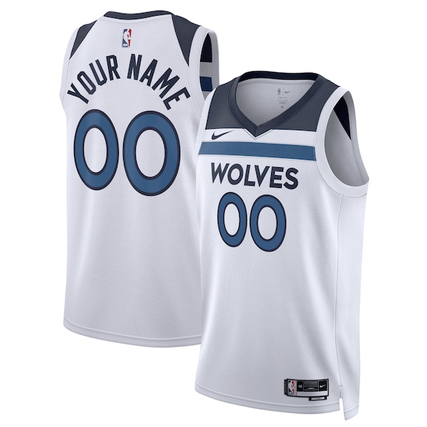 Minnesota Timberwolves Nike Unisex Swingman Custom Jersey White - Association Edition