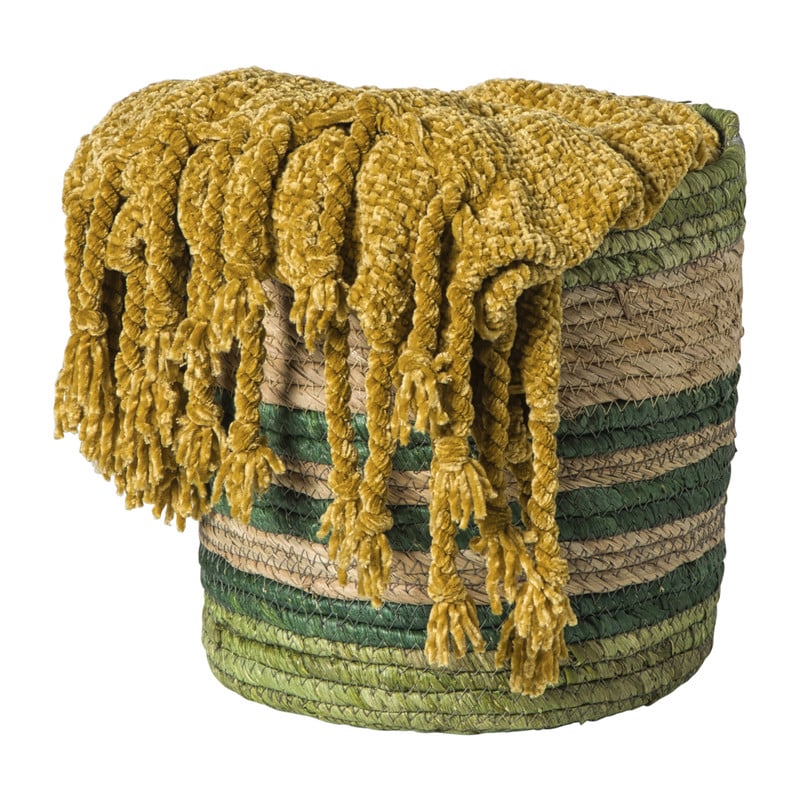 Mand streep klein - groen - &Oslash;24x24 cm