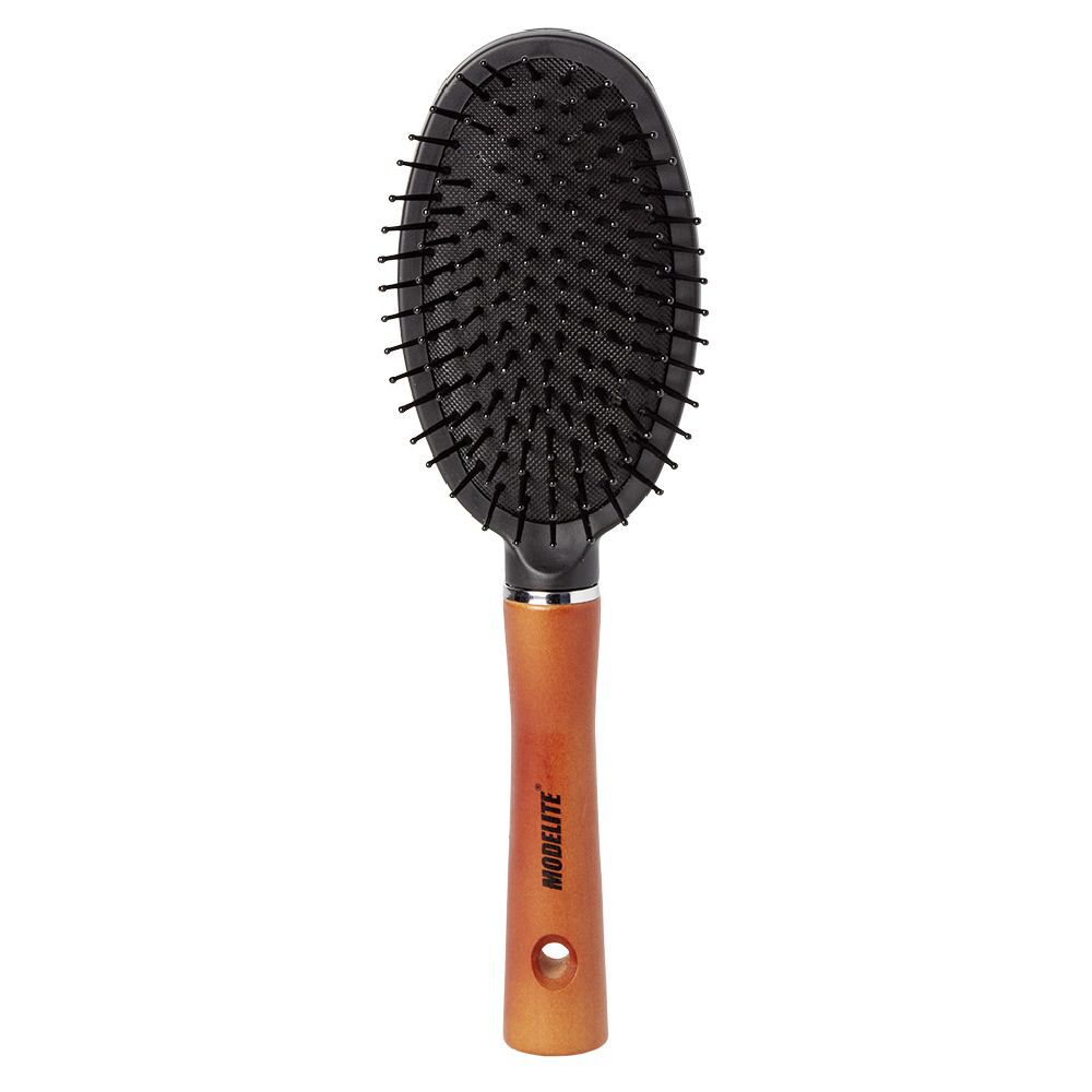 Brosse pneumatique picots perlés manche en bois