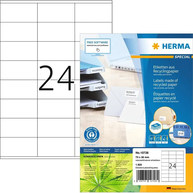 Etiketten Universal-Etiketten