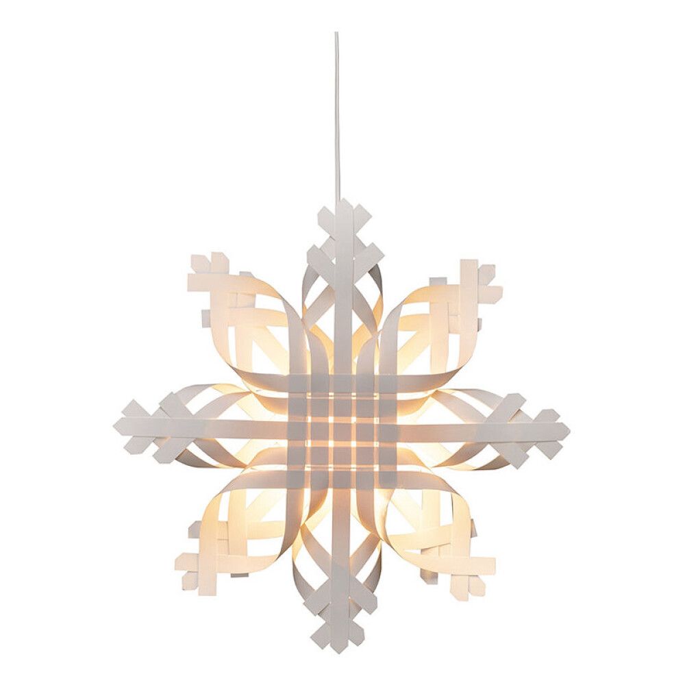 ADVENTSSTJERNE KONSTSMIDE PAPIR 50CM HVIT