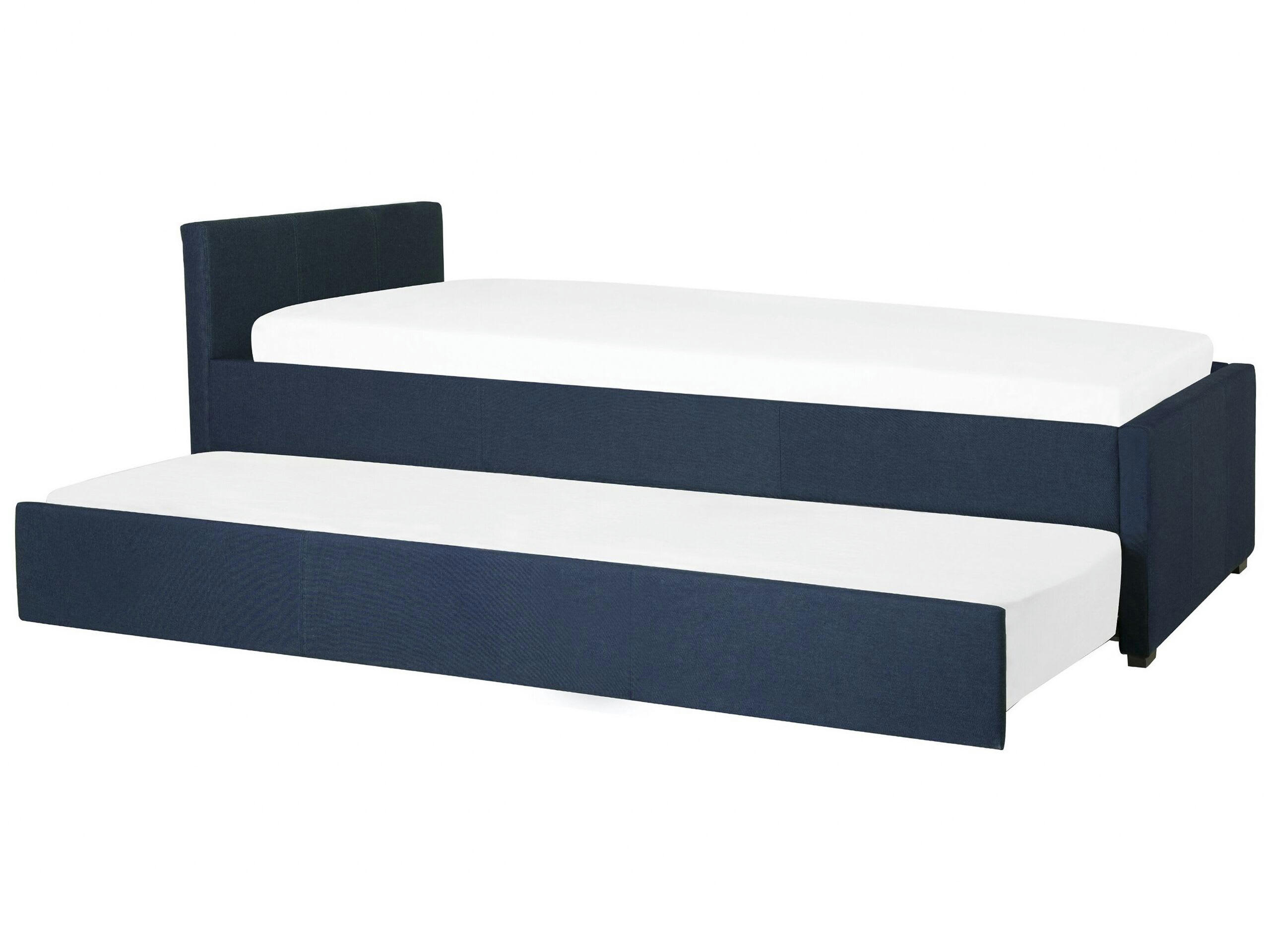 MARMANDE - Lit d'enfant en tissu bleu 80x200