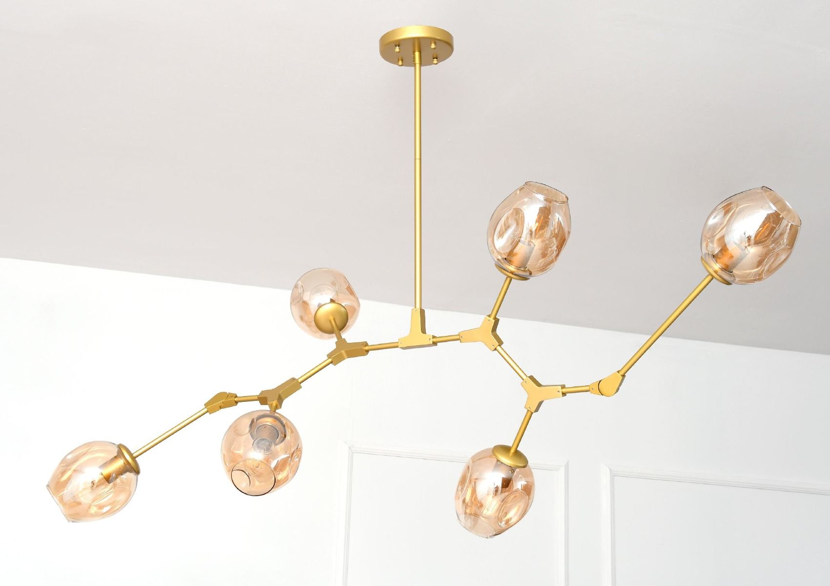 Lampa wisząca Twig L złoty 160x46cm
