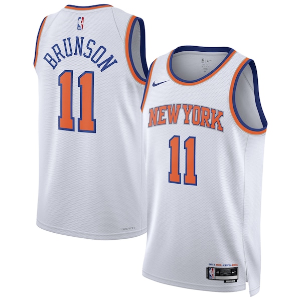 Jalen Brunson New York Knicks Nike Unisex Swingman Jersey - Association Edition - White/Blue
