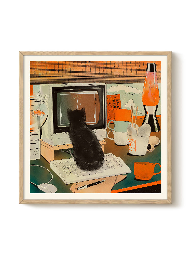 Enikő Eged - Bodega Cat Pong - PSTR studio Kunst Poster