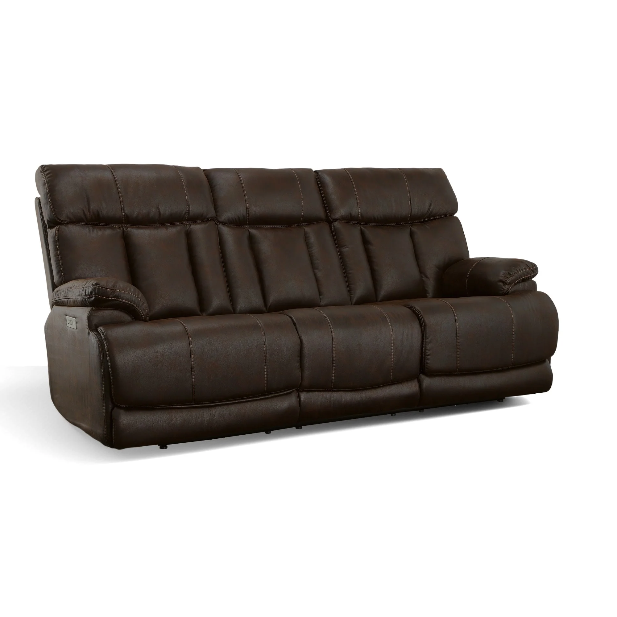 Clive Power Reclining Sofa with Power Headrests & Lumbar by Flexsteel - 88 x 43 x 41