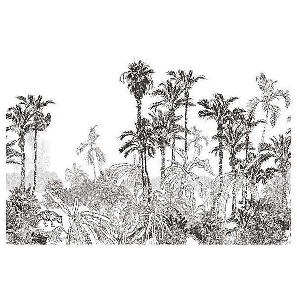 Papier peint intissé LE LIVRE DE LA JUNGLE 400 x 270 cm (LxH) - Tapisserie murale panoramique XXL, Made in France par Scenolia