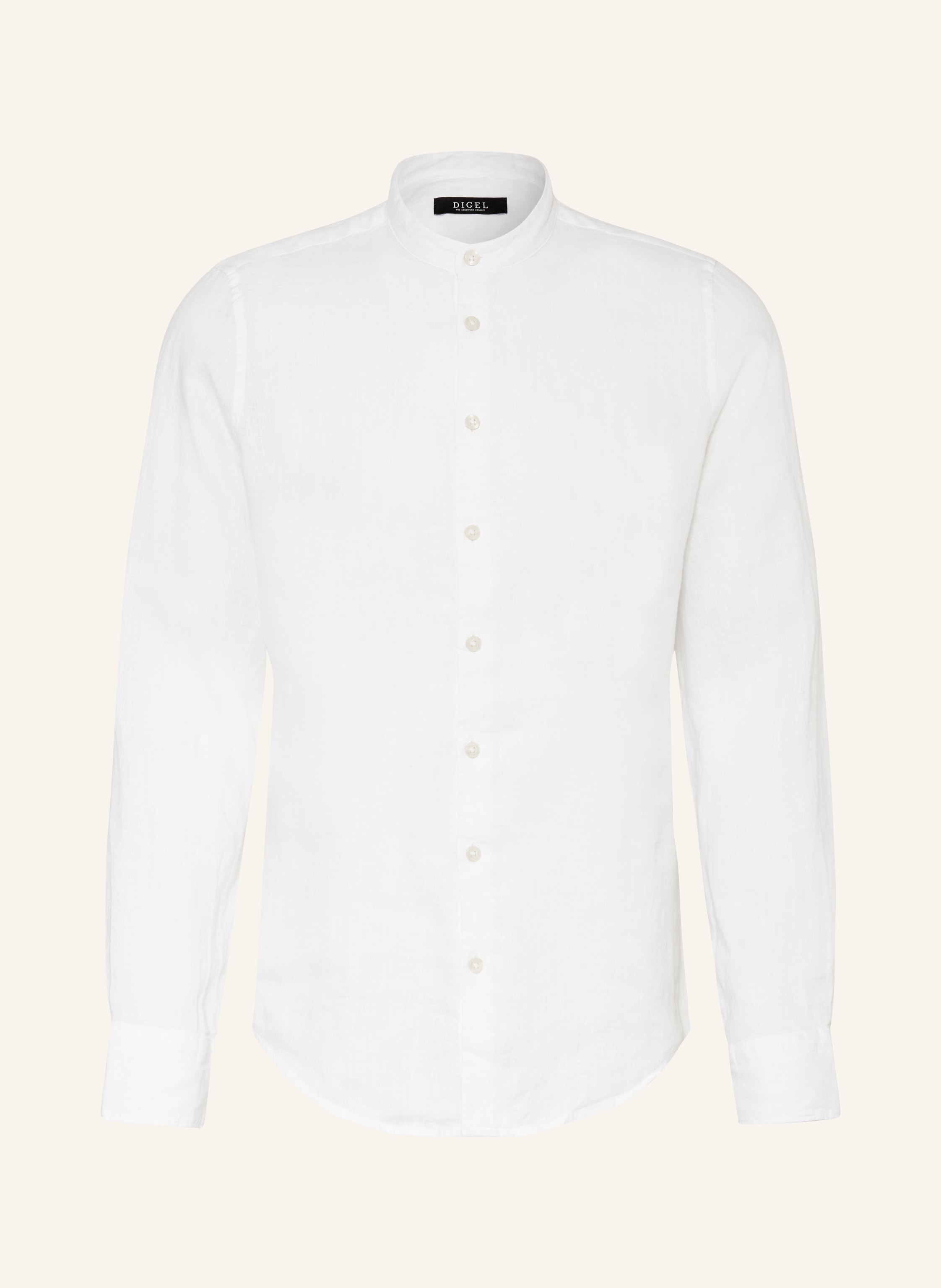 DIGEL Leinenhemd KOEN Slim Fit mit Stehkragen
