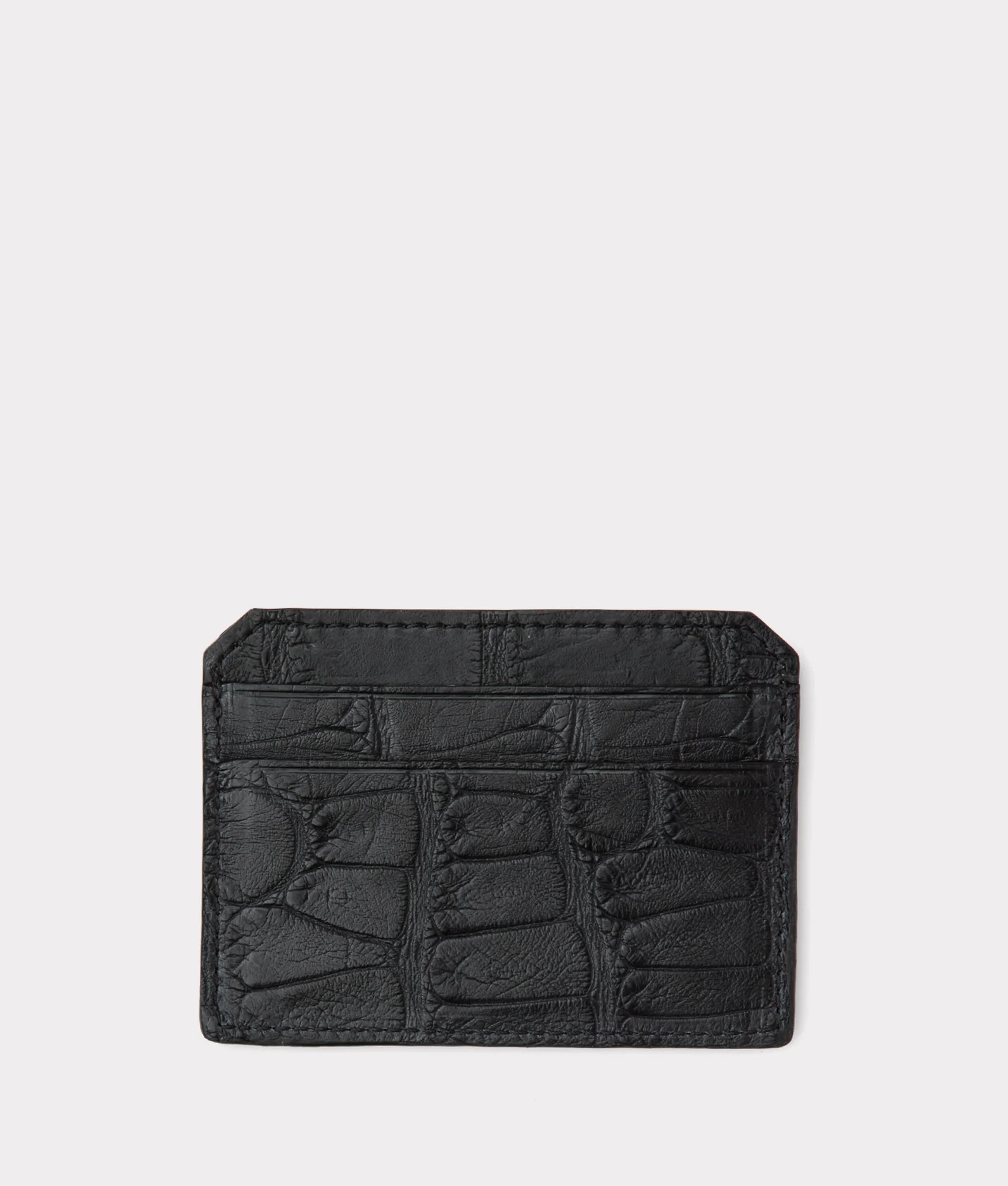 Card Case - American Alligator - Black