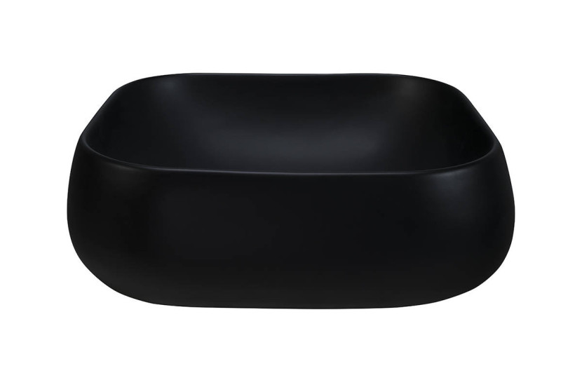 Umywalka nablatowa ceramiczna NIKA-MB Czarny Mat 45 cm